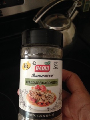 I added this Italian seasoning to my sauce.